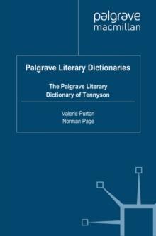 The Palgrave Literary Dictionary of Tennyson