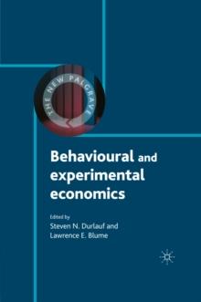 Behavioural and Experimental Economics