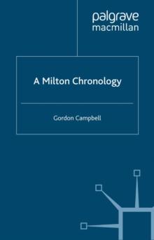 A Milton Chronology