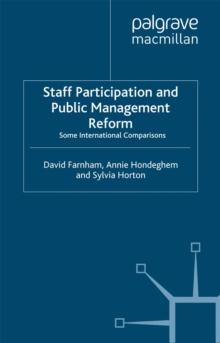 Staff Participation and Public Management Reform : Some International Comparisons