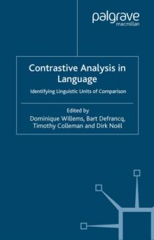 Contrastive Analysis in Language : Identifying Linguistic Units of Comparison