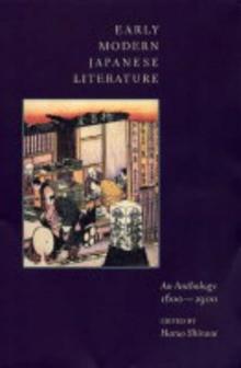 Early Modern Japanese Literature : An Anthology, 1600-1900