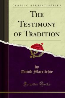 The Testimony of Tradition