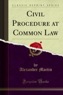 Civil Procedure at Common Law