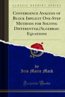 Convergence Analysis of Block Implicit One-Step Methods for Solving Differential/Algebraic Equations