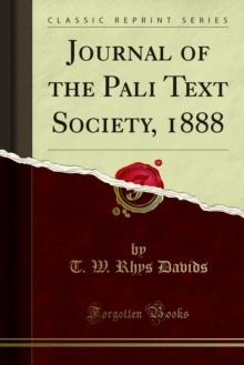 Journal of the Pali Text Society, 1888