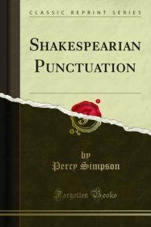 Shakespearian Punctuation