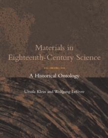 Materials in Eighteenth-Century Science : A Historical Ontology