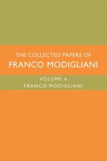 The Collected Papers of Franco Modigliani