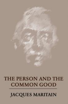 The Person and the Common Good