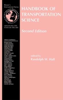 Handbook of Transportation Science