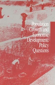 Population Growth and Economic Development : Policy Questions