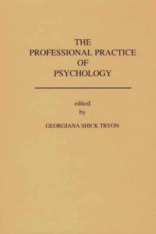 The Professional Practice of Psychology