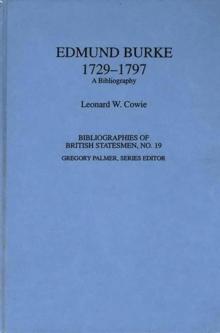 Edmund Burke, 1729-1797 : A Bibliography