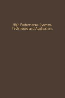 Control and Dynamic Systems V53: High Performance Systems Techniques and Applications : Advances in Theory and Applications