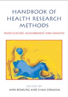 Handbook of Health Research Methods: Investigation, Measurement and Analysis