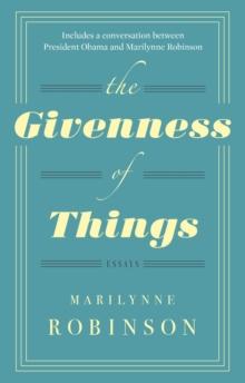 The Givenness Of Things