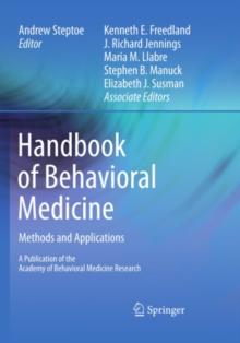 Handbook of Behavioral Medicine : Methods and Applications