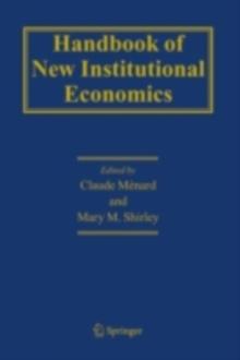 Handbook of New Institutional Economics