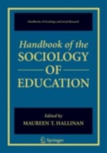 Handbook of the Sociology of Education