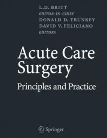 Acute Care Surgery : Principles and Practice