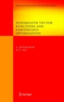 Nonsmooth Vector Functions and Continuous Optimization