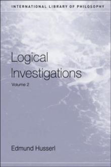 Logical Investigations Volume 2