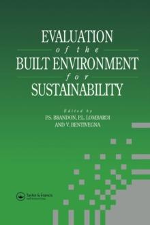 Evaluation of the Built Environment for Sustainability