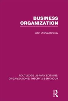 Business Organization (RLE: Organizations)