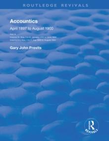 Accountics, Part III : January 1900 to August 1900