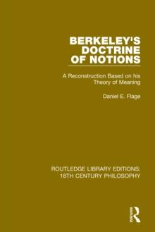 Berkeley's Doctrine of Notions : A Reconstruction Based on his Theory of Meaning