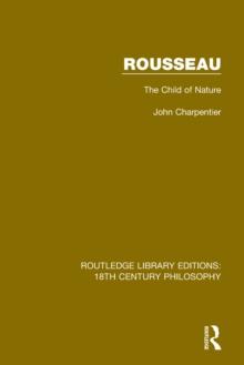 Rousseau : The Child of Nature