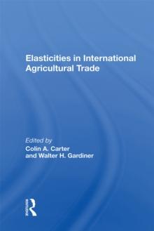 Elasticities In International Agricultural Trade