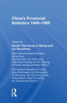 China's Provincial Statistics, 1949-1989