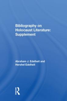 Bibliography On Holocaust Literature : Supplement