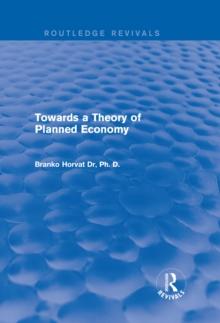 Towards a Theory of Planned Economy