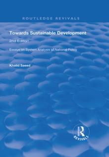 Towards Sustainable Development : Essays on System Analysis of National Policy