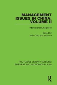 Management Issues in China: Volume 2 : International Enterprises