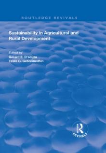 Sustainability in Agricultural and Rural Development