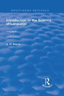 Introduction to the Science of Language : In Two Volumes. Vol 2