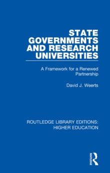 State Governments and Research Universities : A Framework for a Renewed Partnership