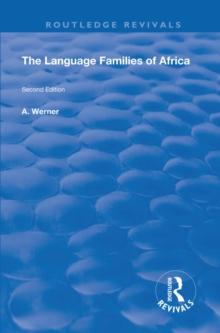 The Language Families Of Africa : Second edition