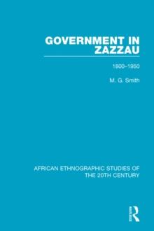 Government in Zazzau : 1800-1950