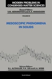 Mesoscopic Phenomena in Solids