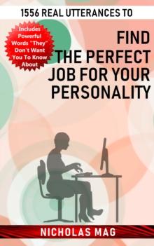 1556 Real Utterances to Find the Perfect Job for Your Personality