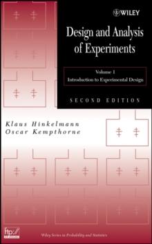 Design and Analysis of Experiments, Volume 1 : Introduction to Experimental Design