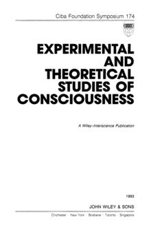 Experimental and Theoretical Studies of Consciousness