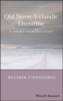 Old Norse-Icelandic Literature : A Short Introduction