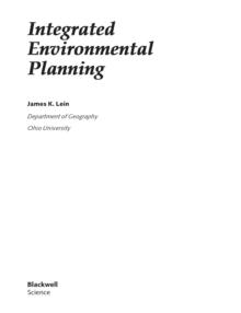 Integrated Environmental Planning