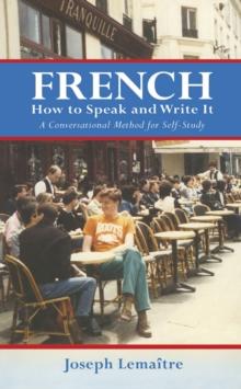 French : How to Speak and Write It